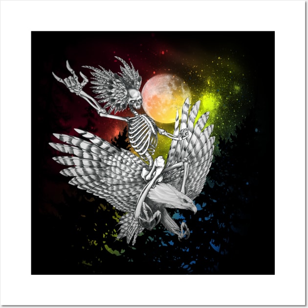 Skeleton Eagle Wall Art by Buy Custom Things